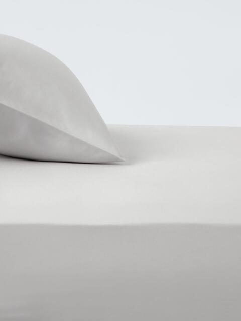 John Lewis Egyptian Cotton Percale Easy Care 400 Thread Count Fitted Sheet - image 1
