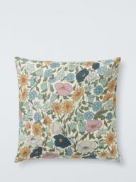 Liberty London Poppy Cushion, Meadow Field - thumbnail 1