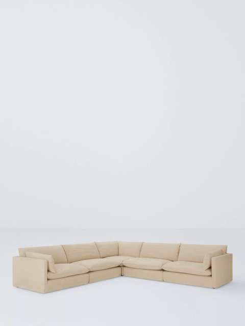John Lewis Newlyn 5 Seater Corner Sofa, Light Leg - image 1