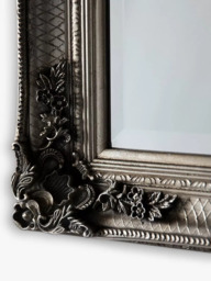 Gallery Direct Denver Baroque Wood Frame Wall Mirror, 109.5 x 79cm, Silver - thumbnail 4