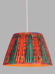 John Lewis + Matthew Williamson Peacock Tapered Lampshade, Red