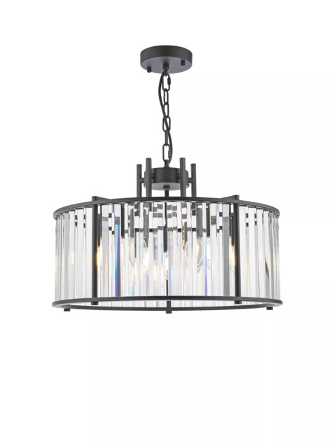 Där Kiran Glass 5 Arm Pendant Ceiling Light - image 1
