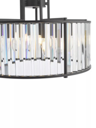 Där Kiran Glass 5 Arm Pendant Ceiling Light - thumbnail 3