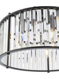 Där Kiran Glass 5 Arm Pendant Ceiling Light - thumbnail 4