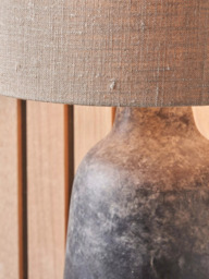 Pacific Vulcan Stoneware Table Lamp, Grey - thumbnail 4