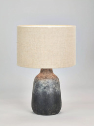 Pacific Vulcan Stoneware Table Lamp, Grey - thumbnail 1