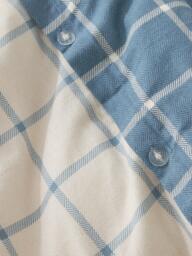 John Lewis Warm & Cosy Brushed Cotton Windowpane Check Duvet Cover Set - thumbnail 4