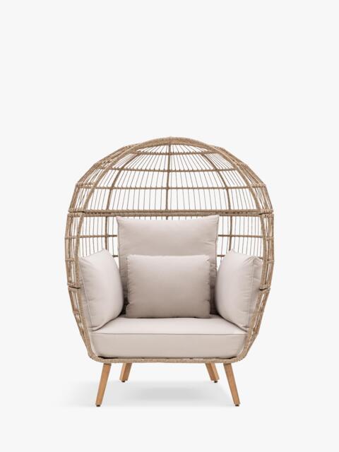 Gallery Direct Avena Wicker Garden Egg Chair, Natural - image 1