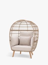 Gallery Direct Avena Wicker Garden Egg Chair, Natural - thumbnail 5