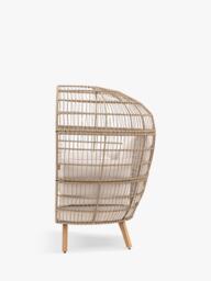 Gallery Direct Avena Wicker Garden Egg Chair, Natural - thumbnail 6