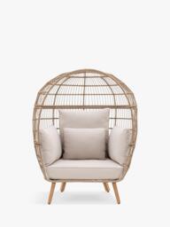Gallery Direct Avena Wicker Garden Egg Chair, Natural - thumbnail 1