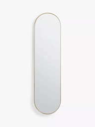 John Lewis Scandi Metal Lozenge Mirror, 122 x 30cm - thumbnail 1
