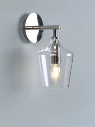 Laura Ashley Ockley Glass Wall Light, Clear