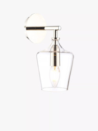 Laura Ashley Ockley Glass Wall Light, Clear - thumbnail 2