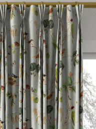 Sanderson Woodland Chorus Made to Measure Curtains or Roman Blind, Sky Blue/Multi - thumbnail 6