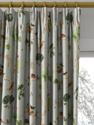 Sanderson Woodland Chorus Made to Measure Curtains or Roman Blind, Sky Blue/Multi - thumbnail 2