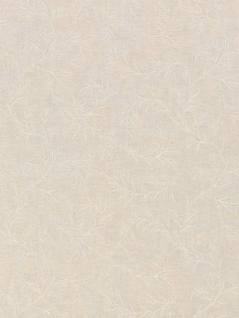 John Lewis Acanthus Embroidered Made to Measure Curtains or Roman Blind, Greige - image 1