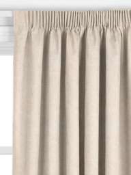 John Lewis Acanthus Embroidered Made to Measure Curtains or Roman Blind, Greige - thumbnail 2