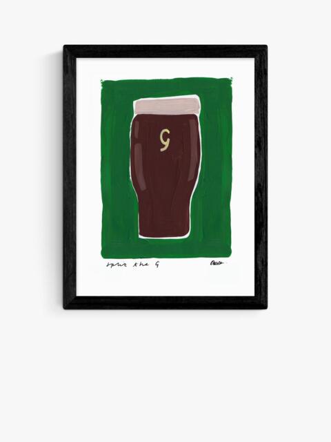EAST END PRINTS Natalie Cass 'Guinness' Framed Print, 43.4 x 33.4cm, Black Frame - image 1