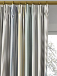 Harlequin Funfair Stripe Made to Measure Curtains or Roman Blind, Calico/Cloud/Pebble - thumbnail 2