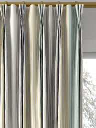 Harlequin Funfair Stripe Made to Measure Curtains or Roman Blind, Calico/Cloud/Pebble - thumbnail 6