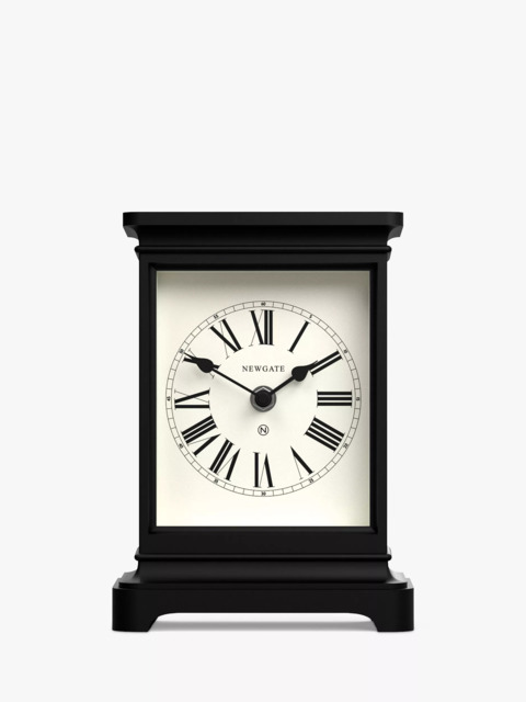 Newgate Clocks Timelord Silent Sweep Roman Numerals Analogue Mantel Clock - image 1