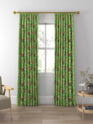 Disney Home x Sanderson Alice Made to Measure Curtains or Roman Blind, Green - thumbnail 3