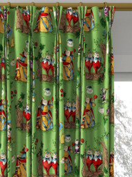Disney Home x Sanderson Alice Made to Measure Curtains or Roman Blind, Green - thumbnail 6