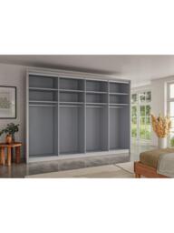 John Lewis Osaka 3m Bi-Fold Wardrobe with 8 Glass Doors - thumbnail 5