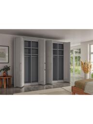 John Lewis Osaka 3m Bi-Fold Wardrobe with 8 Glass Doors - thumbnail 3