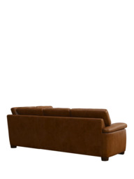 John Lewis Camden RHF Chaise Corner Leather Sofa, Dark Leg - thumbnail 4