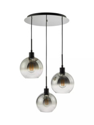 Där Lycia 3 Pendant Cluster Mirror Ceiling Light - thumbnail 2