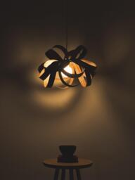 Tom Raffield Skipper Small Pendant Ceiling Light, Dia.46cm, Walnut - thumbnail 3