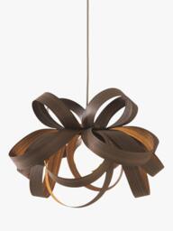 Tom Raffield Skipper Small Pendant Ceiling Light, Dia.46cm, Walnut - thumbnail 1