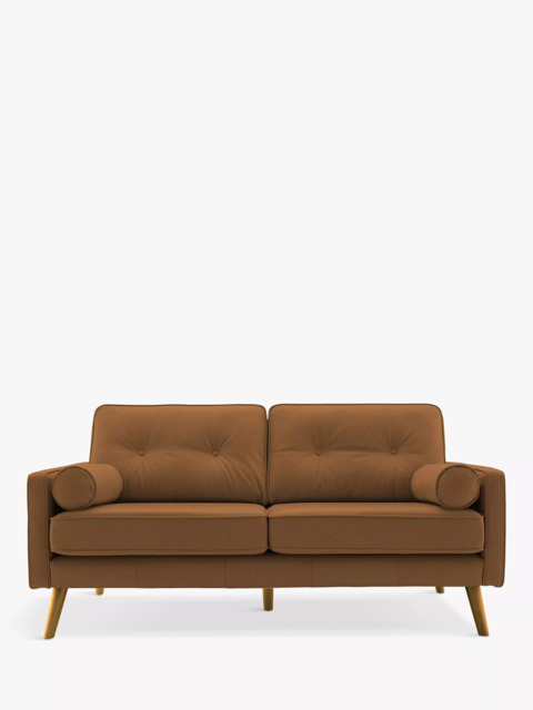 G Plan Vintage The Sixty Five Medium 2 Seater Leather Sofa - image 1