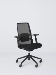 John Lewis James Mesh Office Chair, Black - thumbnail 1