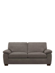John Lewis Camden Large 3 Seater Leather Sofa, Dark Leg - thumbnail 5