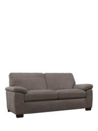 John Lewis Camden Large 3 Seater Leather Sofa, Dark Leg - thumbnail 1