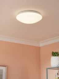 John Lewis Star Sparkle LED Flush Ceiling Light, White - thumbnail 2