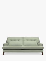 G Plan Vintage Seventy Two Large 4 Leather Seater Sofa, Dark Leg - thumbnail 1