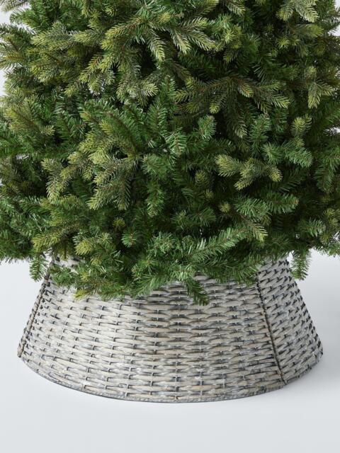 John Lewis Willow Christmas Tree Skirt, Grey - image 1