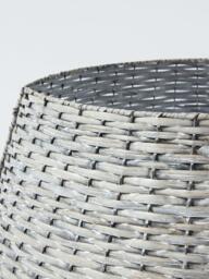 John Lewis Willow Christmas Tree Skirt, Grey - thumbnail 3