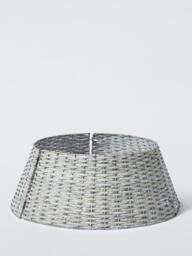 John Lewis Willow Christmas Tree Skirt, Grey - thumbnail 2