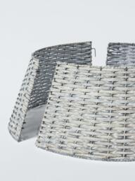 John Lewis Willow Christmas Tree Skirt, Grey - thumbnail 4