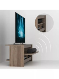 AVF Calibre Sound 140 TV Stand for TVs up to 65”, Sawn Oak - thumbnail 3