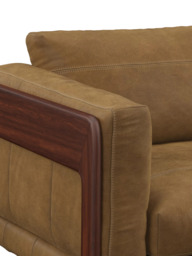 John Lewis Nest Medium 2 Seater Leather Sofa, Dark Leg - thumbnail 5