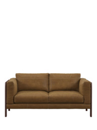 John Lewis Nest Medium 2 Seater Leather Sofa, Dark Leg - thumbnail 4