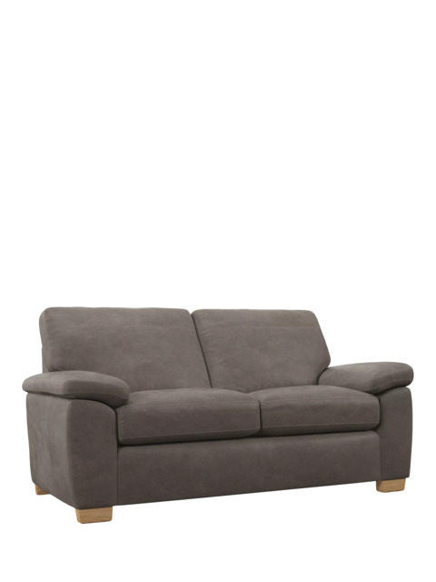 John Lewis Camden Medium 2 Seater Leather Sofa, Light Leg - image 1