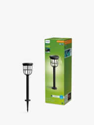 Philips Radii Ultra Efficient Solar Powered Motion Sensor LED Outdoor Light, Black - thumbnail 1