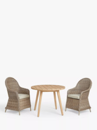 John Lewis Burford Round Garden Dining Table, 100cm, FSC-Certified (Acacia Wood), Natural - thumbnail 6
